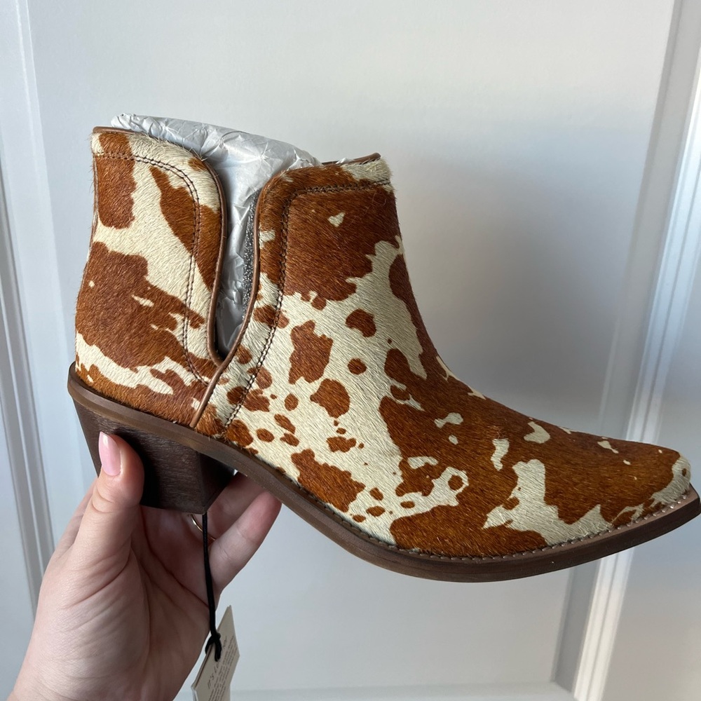 Myra Bag Cowhide Leather Ankle Boots